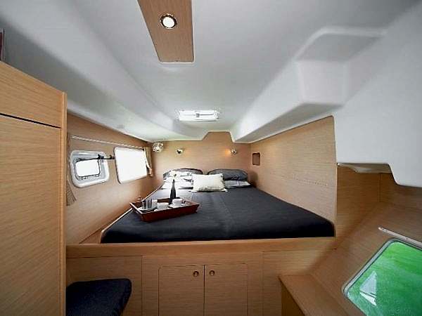 Lagoon catamaran charter interior